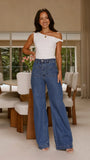 Jaegar Off Shoulder Bodysuit White