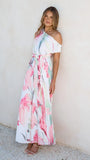 Oasis One Shoulder Jumpsuit Pink Floral