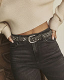 Wild West Studded Leather Belt