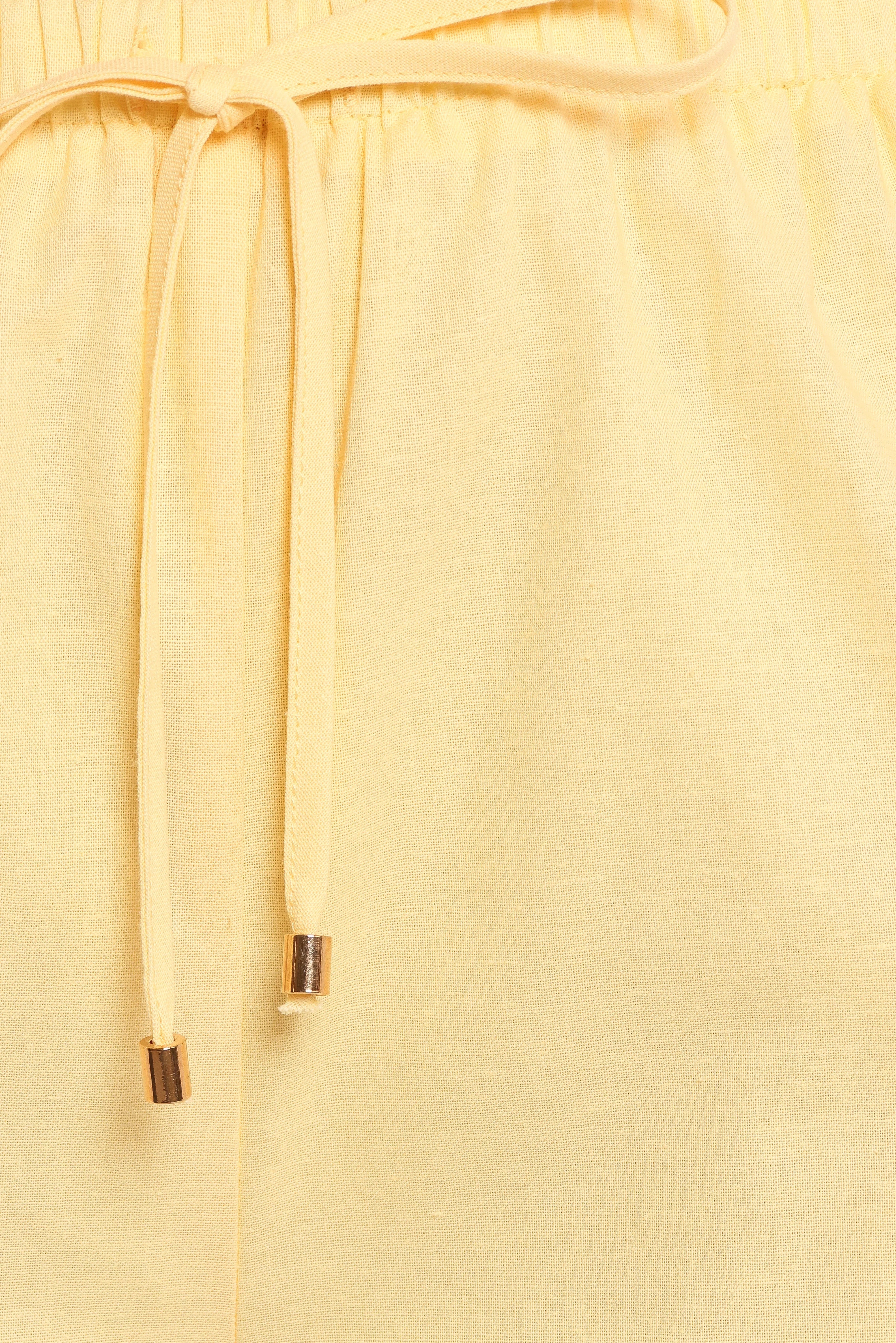 Ember Cotton Pants Butter Yellow
