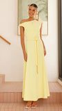Gemma Maxi Dress Baby Yellow
