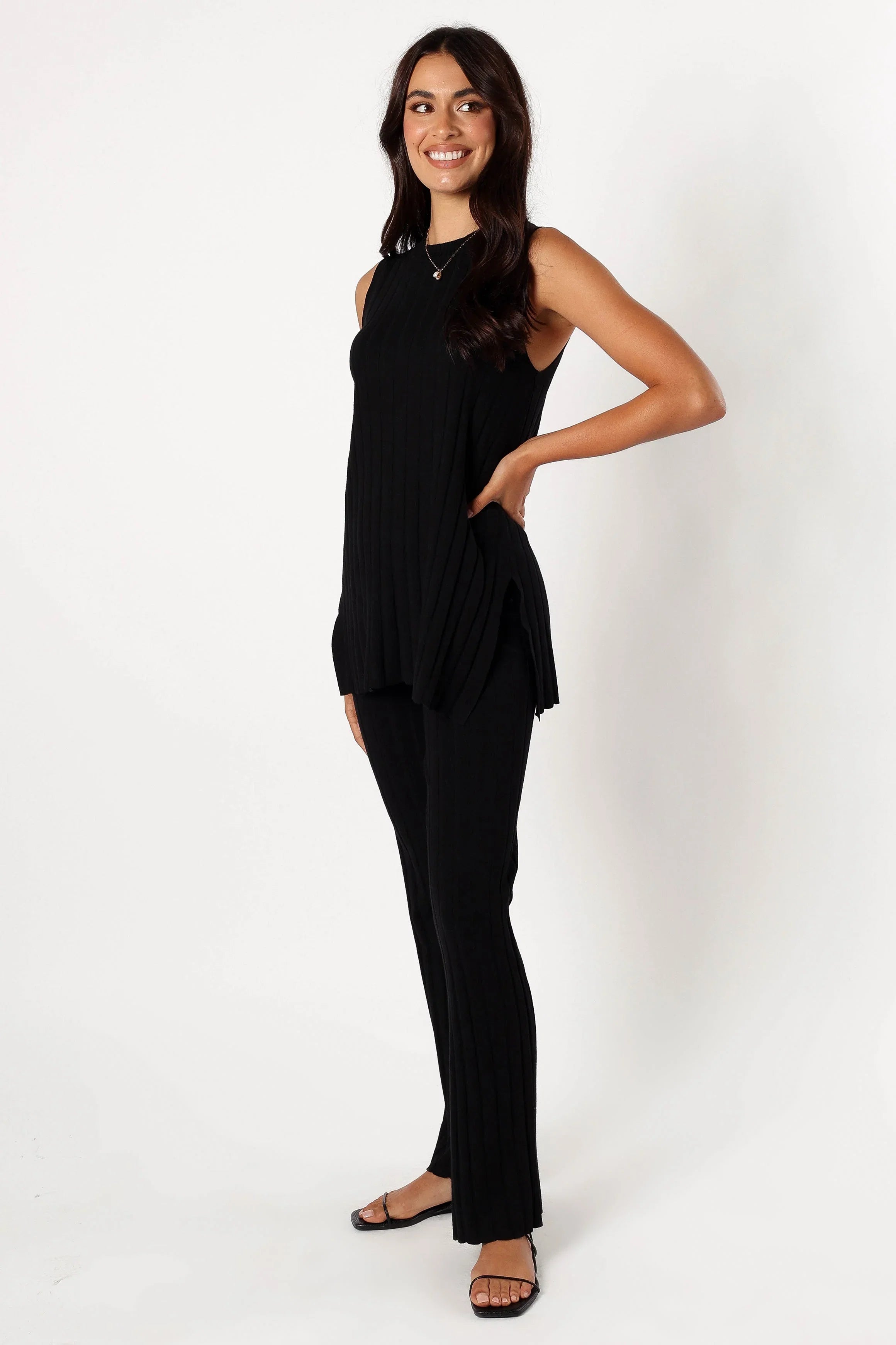Silvie Knitted Set Black
