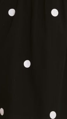Marissa Mini Dress Black Polka