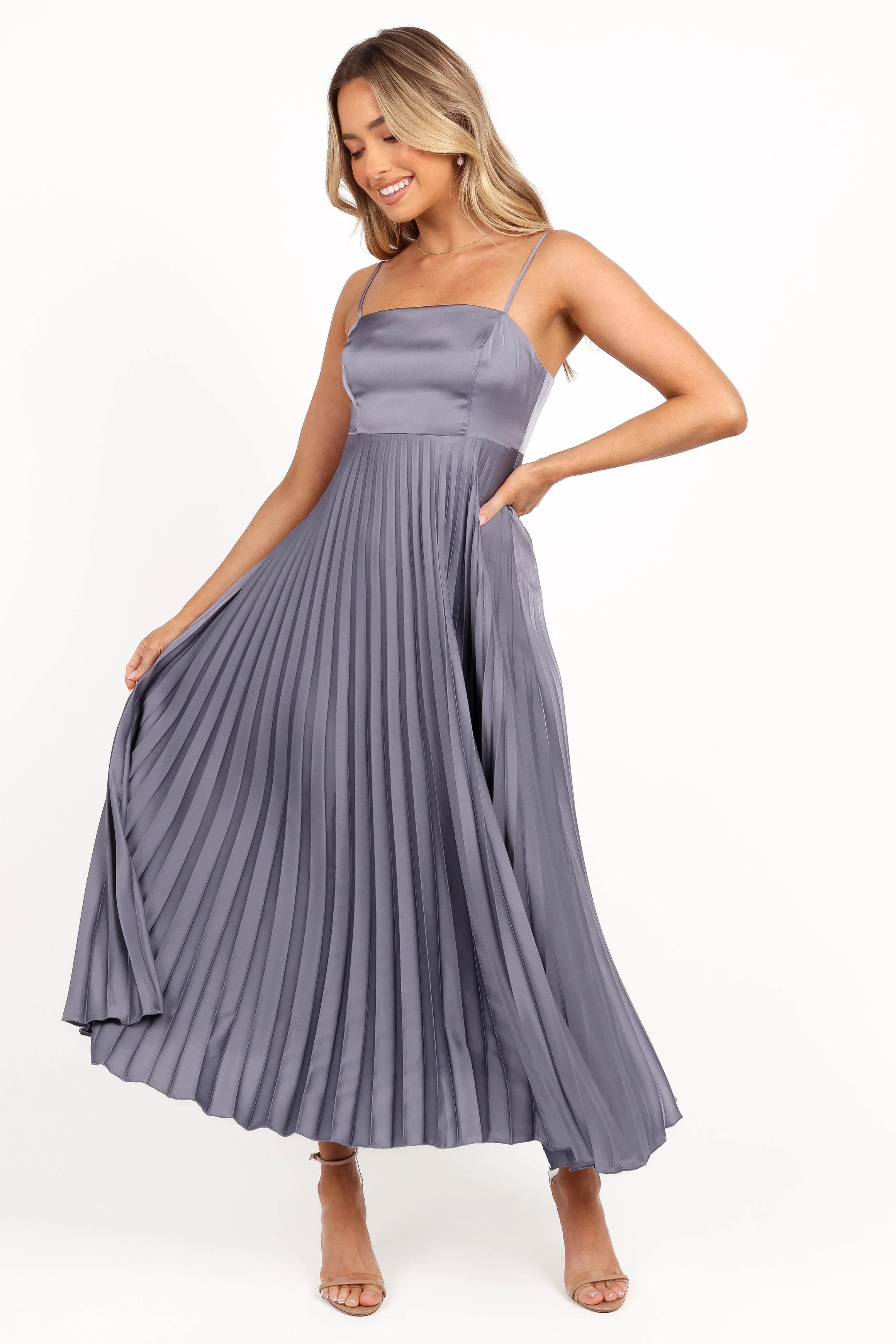 Keegan Maxi Dress Steel Gray