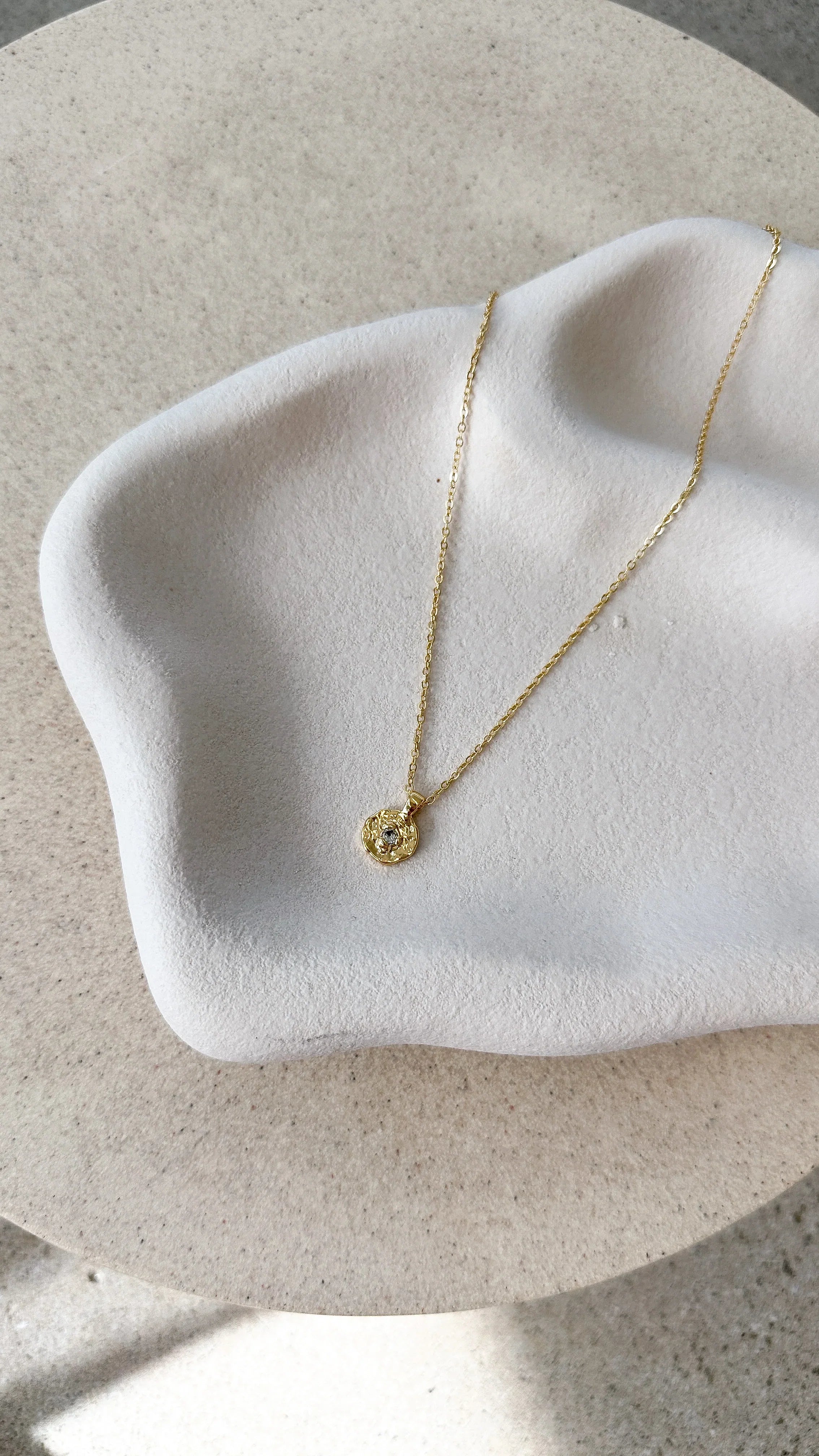 March Birthstone Necklace Aquamarine