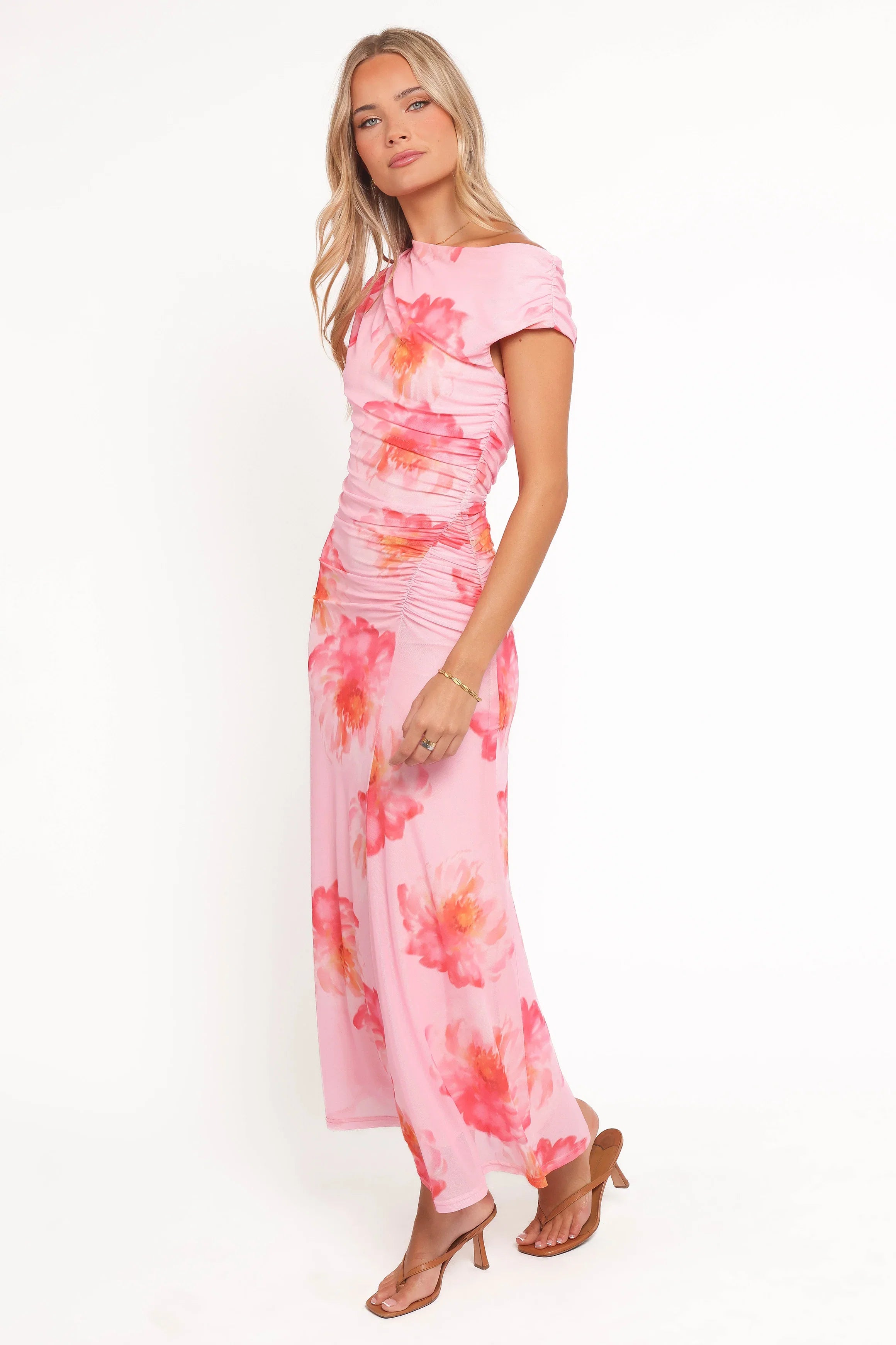 Talyne Maxi Dress Pink Floral