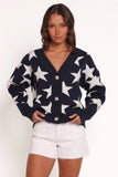 Sailor Star Knit Cardigan Navy