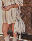 Viral Daydream Fringe Bucket Crossbody Bag