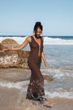 Asplie Knit Maxi Skirt Espresso