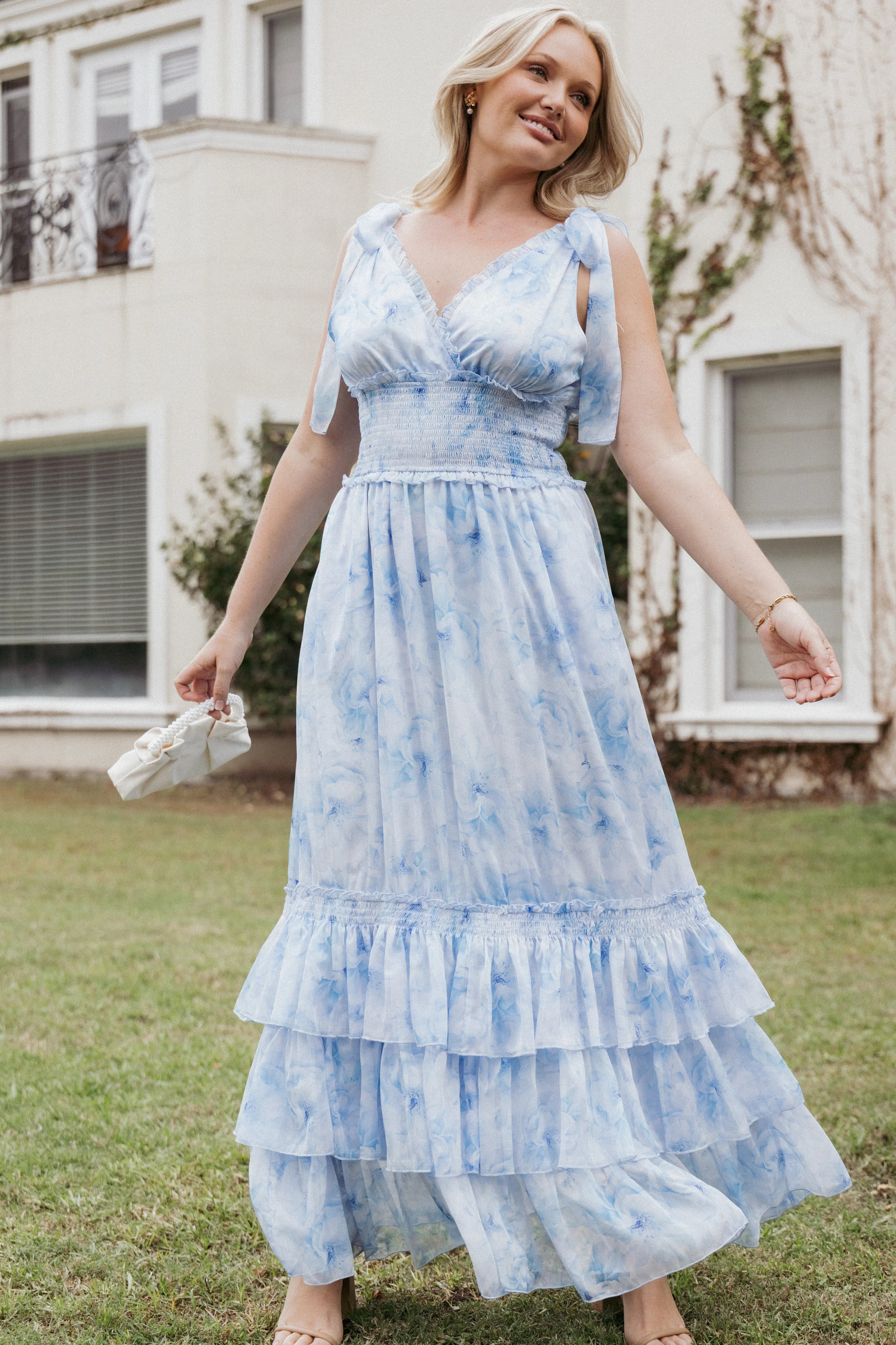 Fionna Maxi Dress Blue Floral