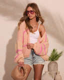 Sunburst Cutie Knit Striped Cardigan