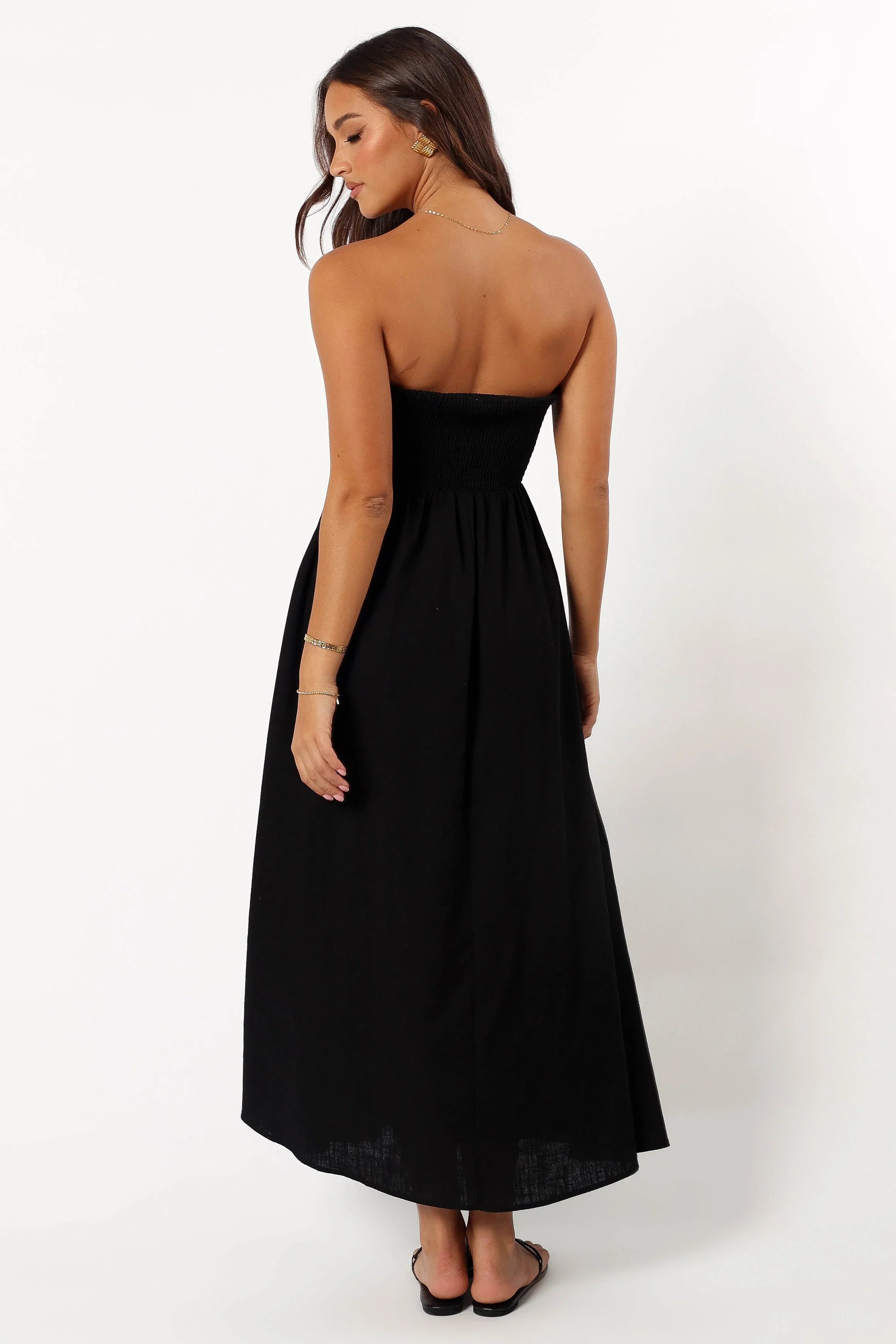 Kayt Strapless Dress Black