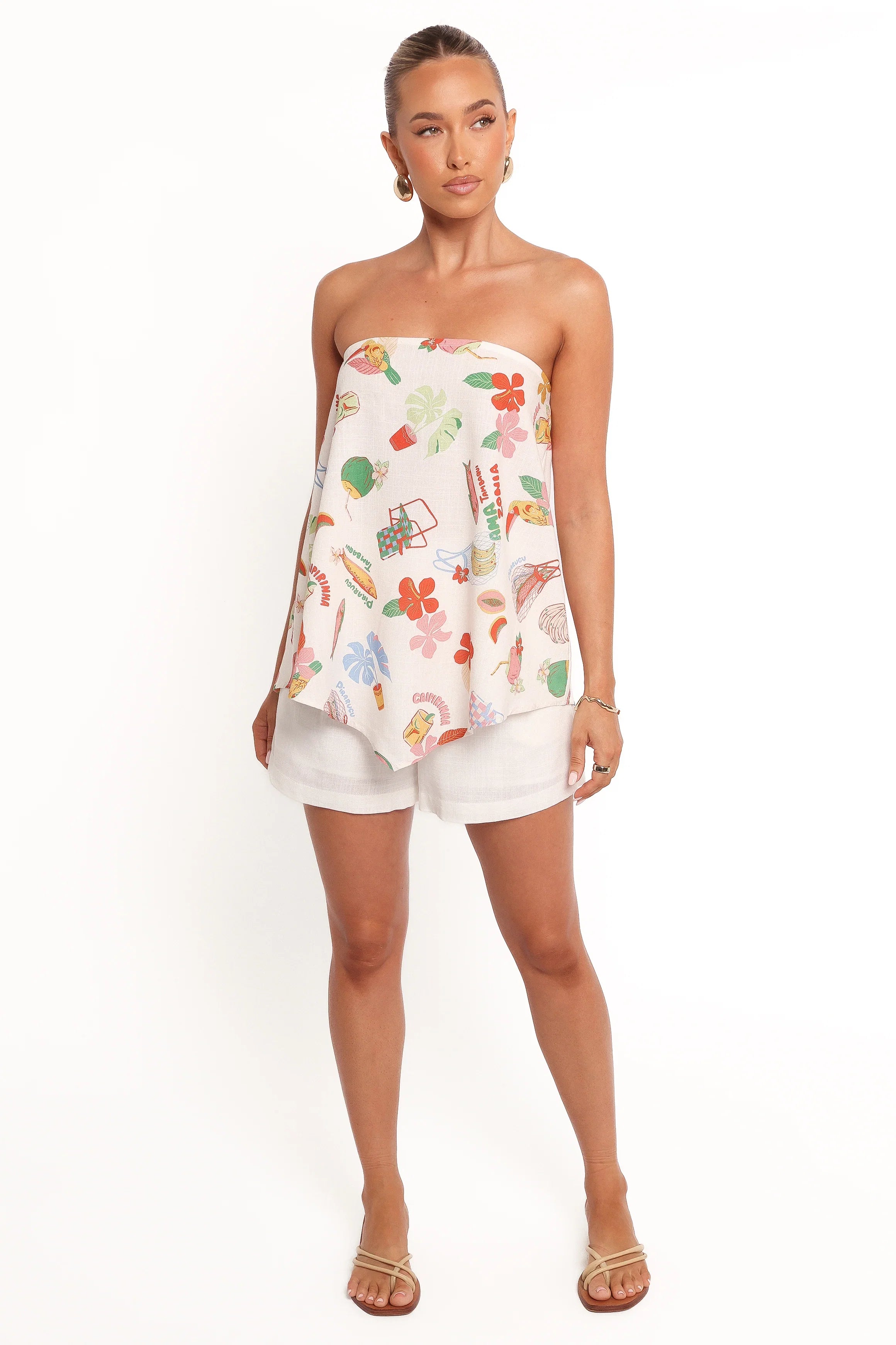 Sui Strapless Top Alfresco