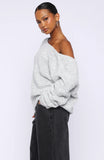 Softer Love Knit Sweater Grey Marle