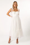 Floret Midi Dress Off White