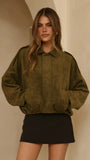 Leela Bomber Jacket Khaki