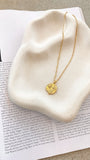 Ocean Coin Charm Necklace Gold