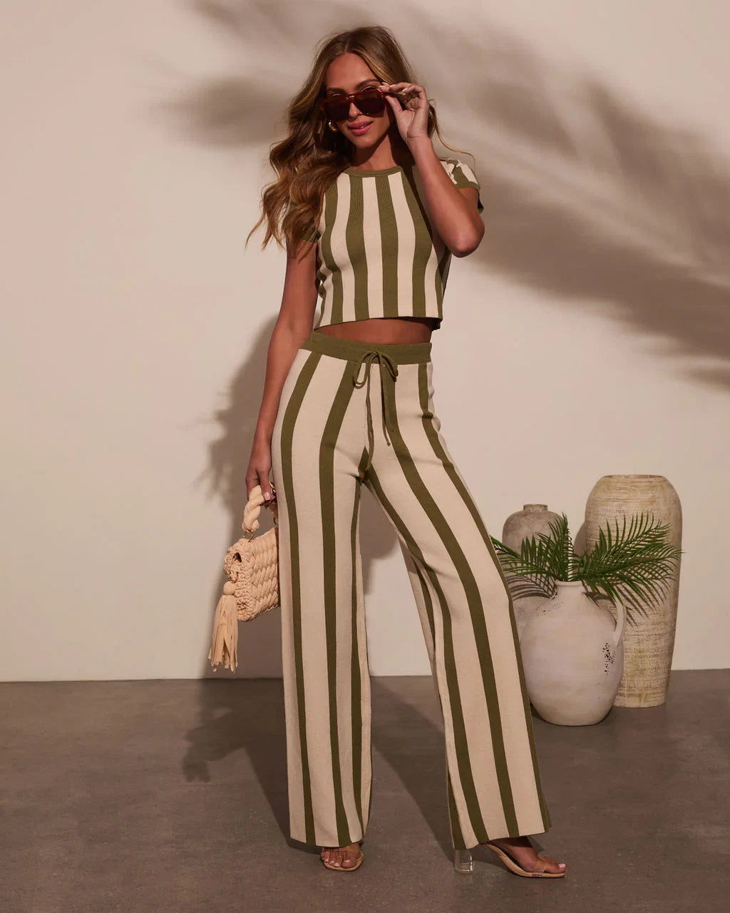 Kayson Striped Flare Pants