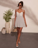 Beachy Vibe Striped Mini Dress