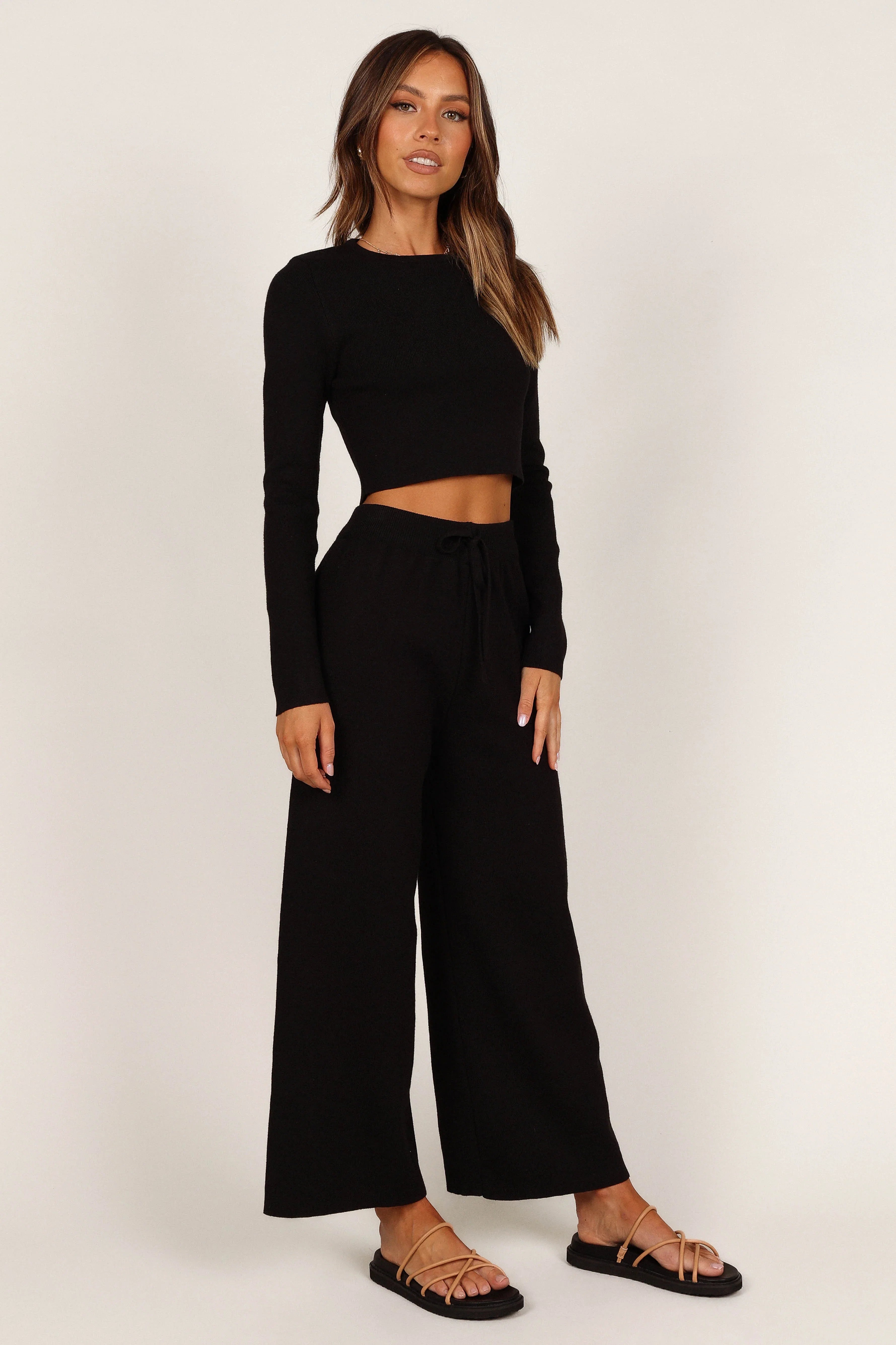 Ayers Long Sleeve Set Black
