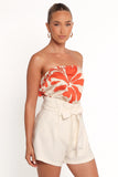 Mimi Tie Waist Shorts Ivory