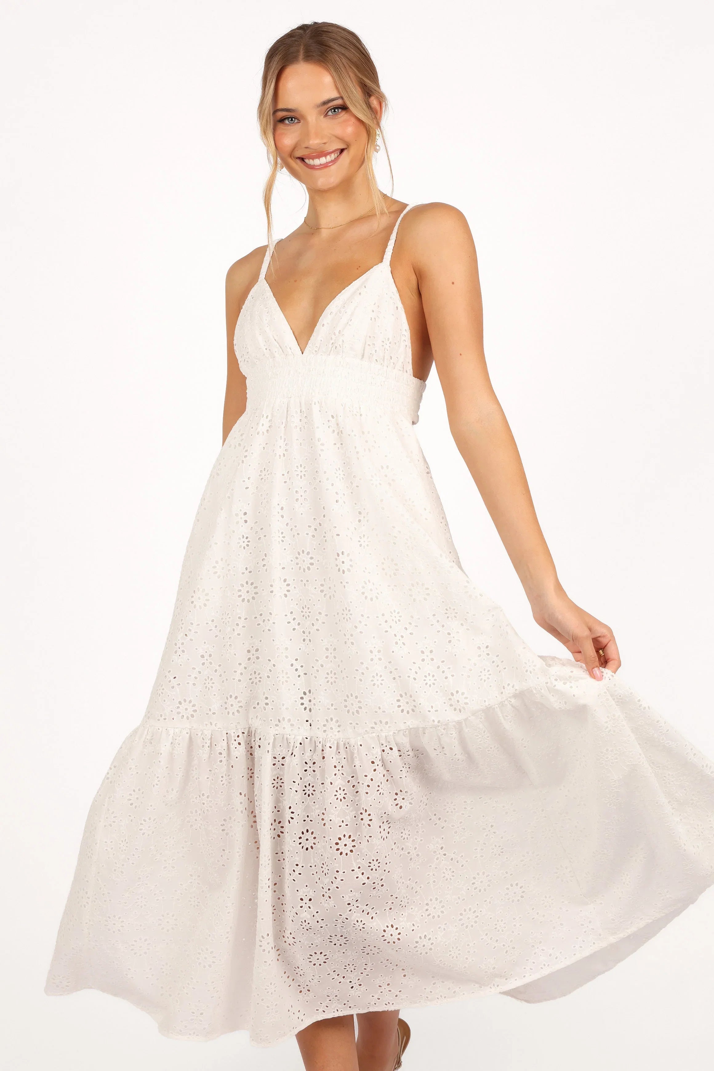 Ivannah Midi Dress Ivory