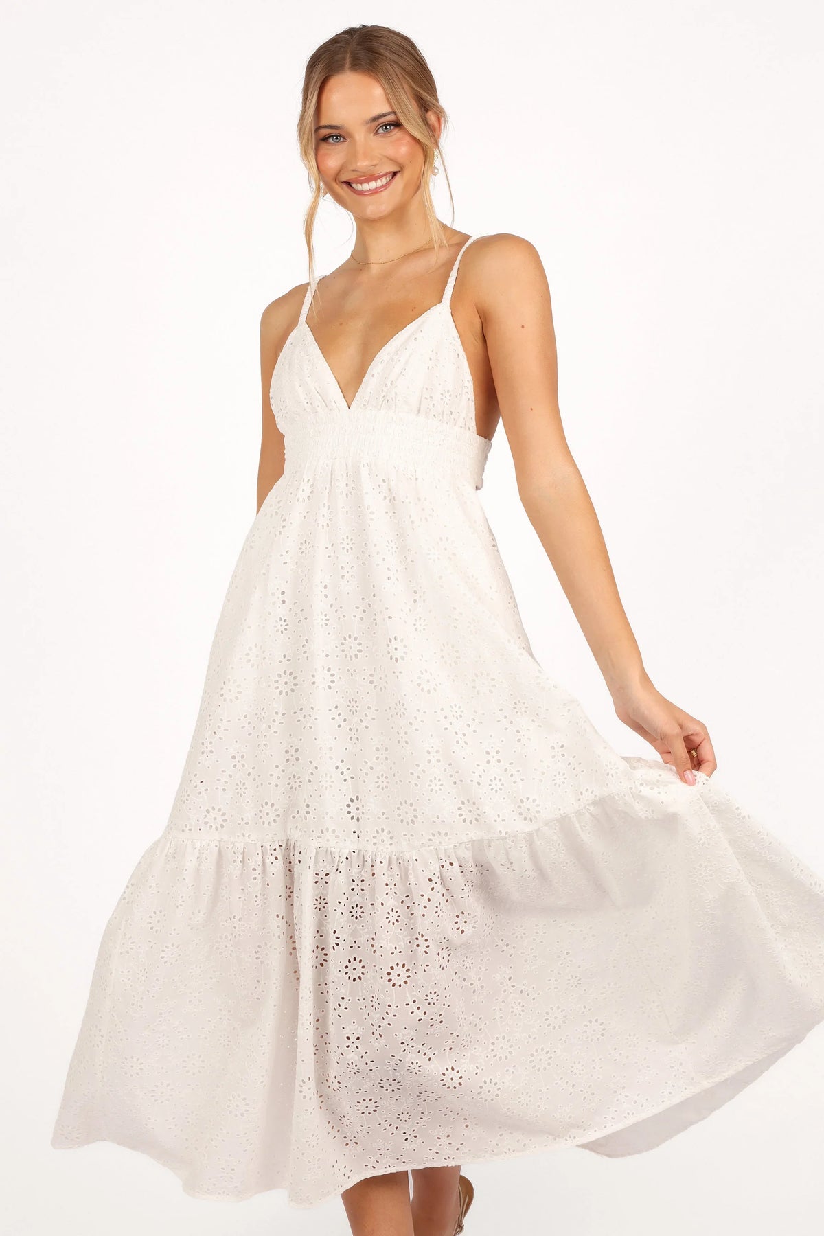 Ivannah Midi Dress Ivory