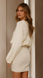 Feya Knit Mini Dress Cream