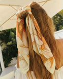 Clarita Satin Printed Headscarf