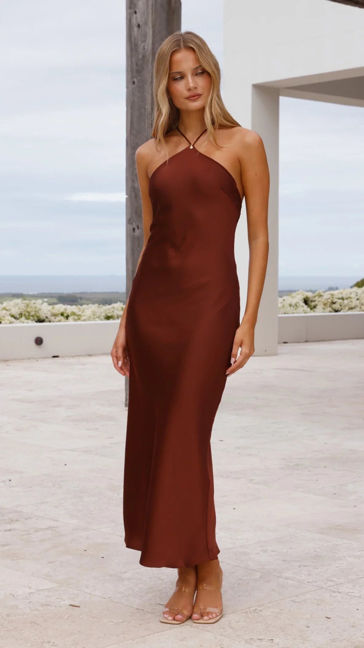 Chiara Maxi Dress Brown