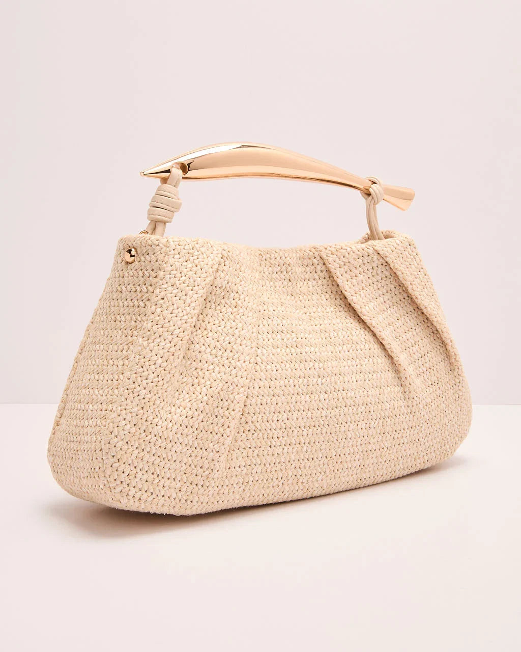 Shannon Woven Metal Handle Bag