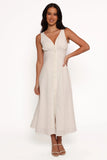 Barbara Midi Button Down Dress White