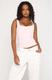 Chill Vibes Tank Top Baby Pink