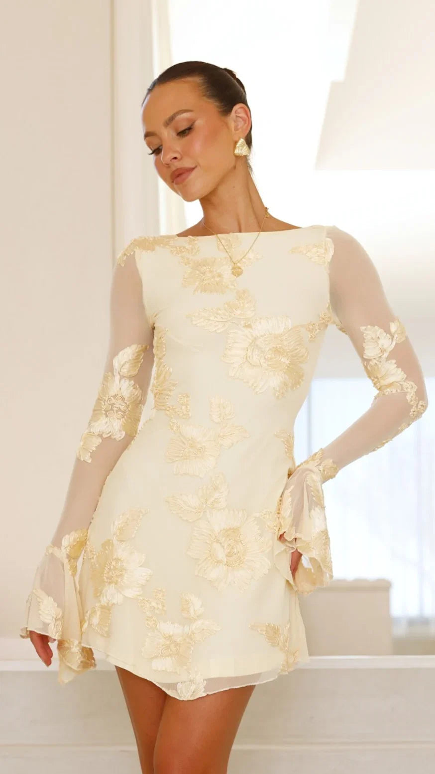 Lanesia Mini Dress Yellow