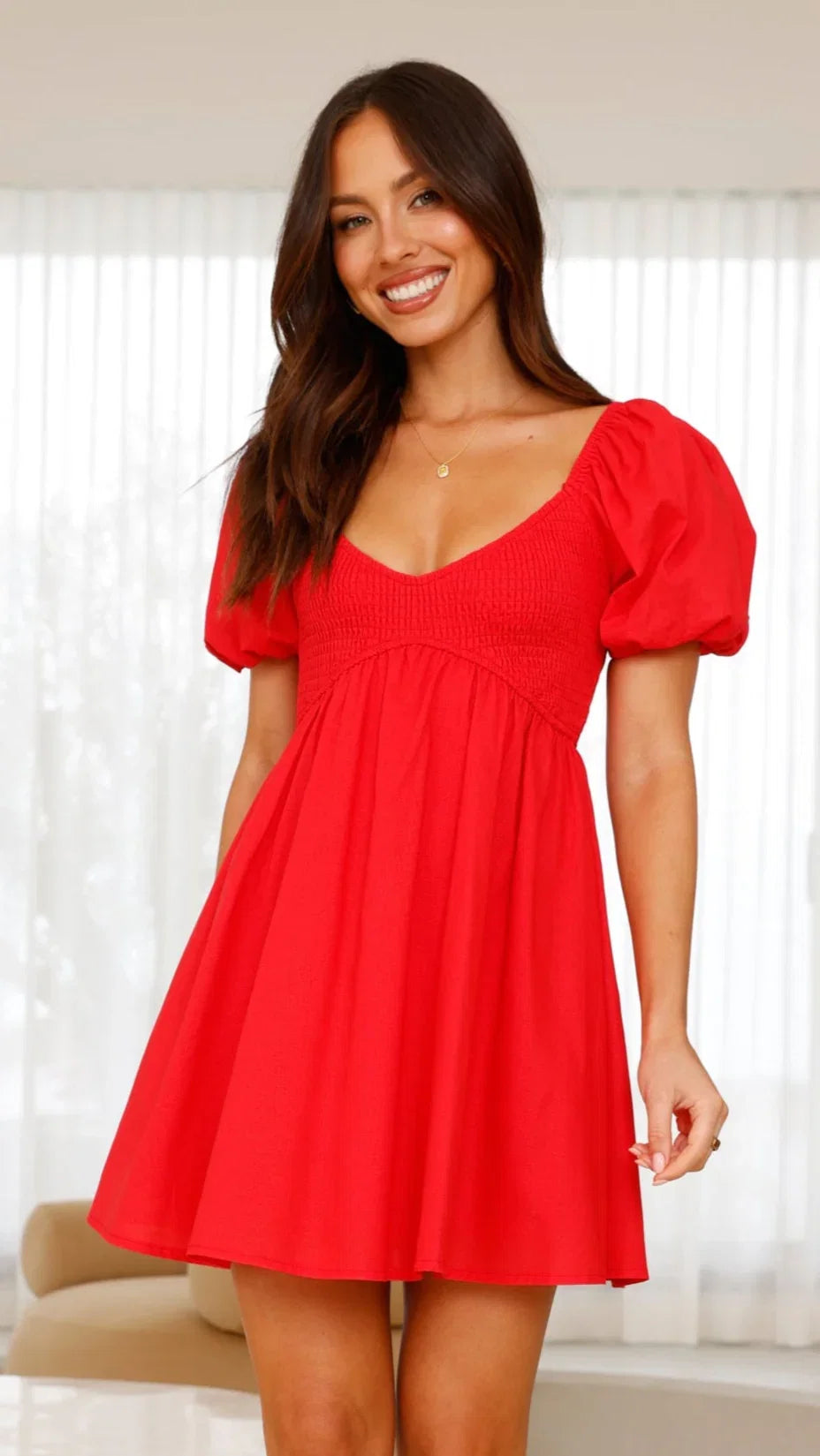 Sahirah Mini Dress Red
