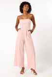 Jodie Strapless Jumpsuit Pale Pink