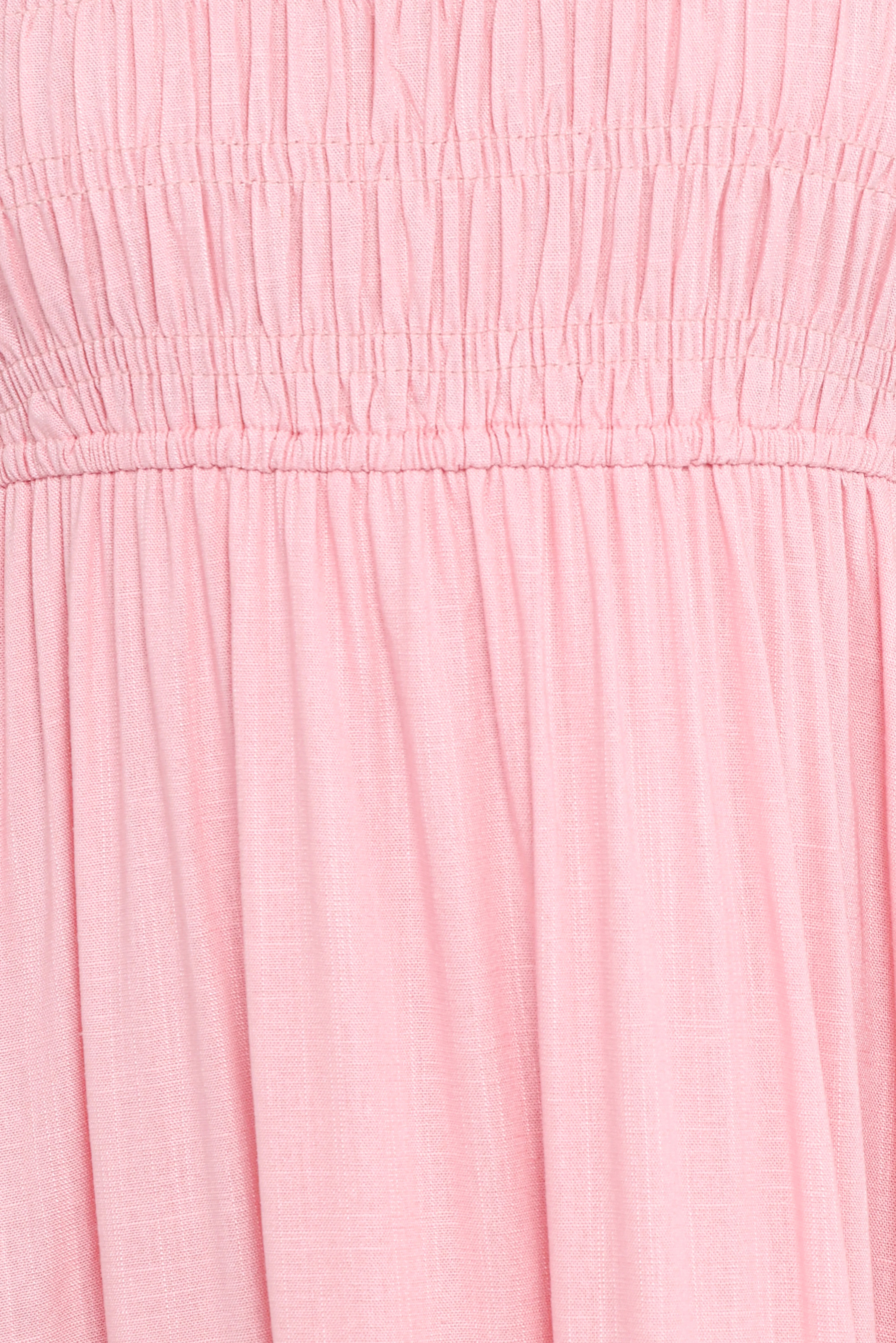 Darla Puff Sleeve Dress Pink
