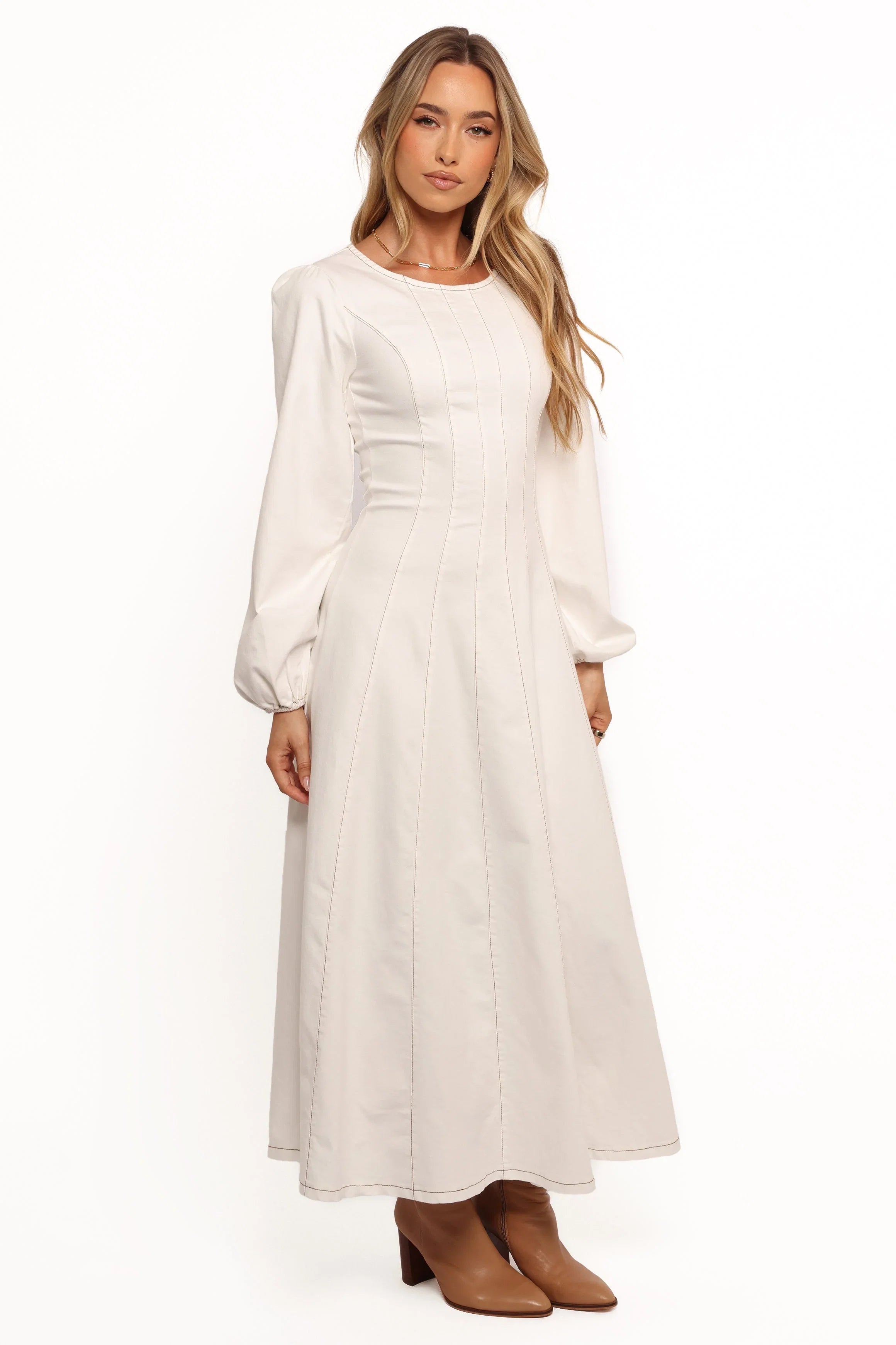 Cilla Midi Dress White