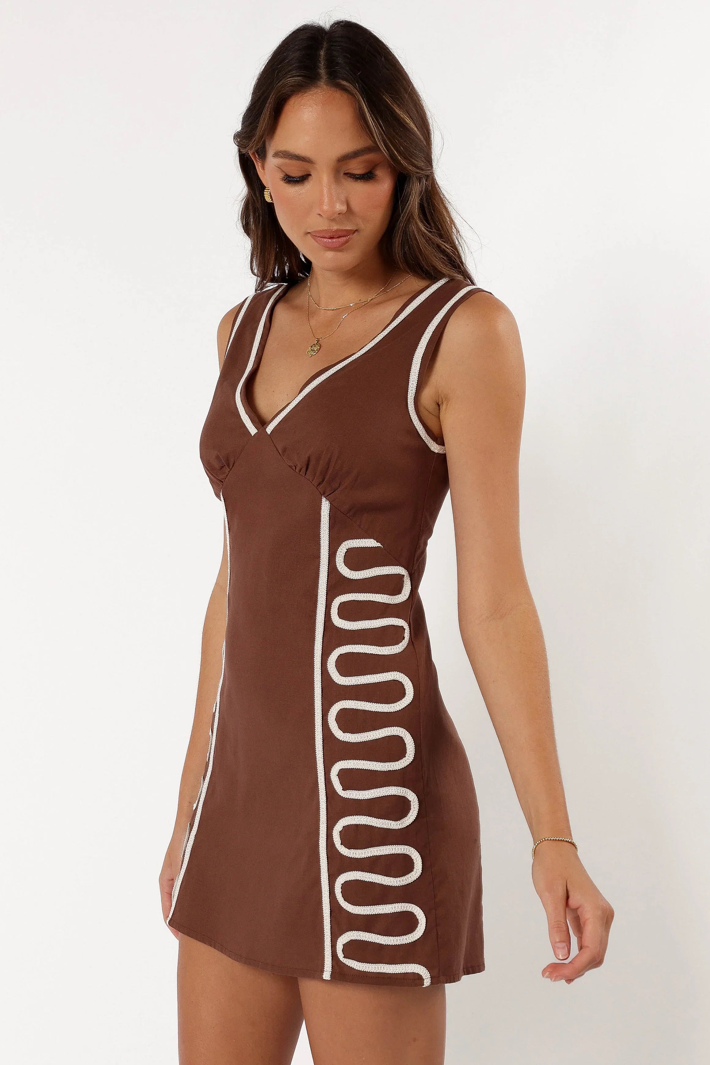 Alexa Mini Dress Chocolate