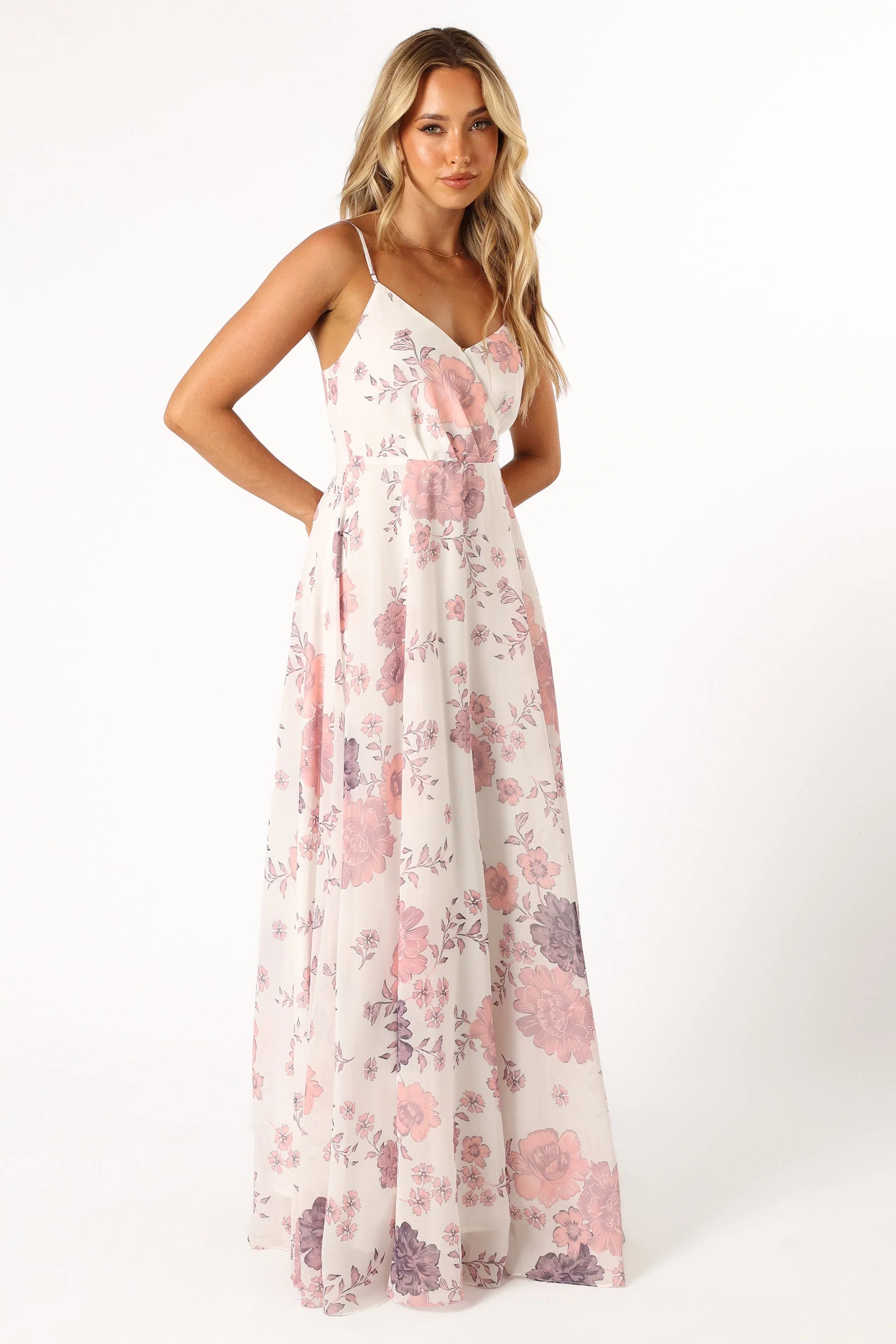Madilyn Maxi Dress White Floral