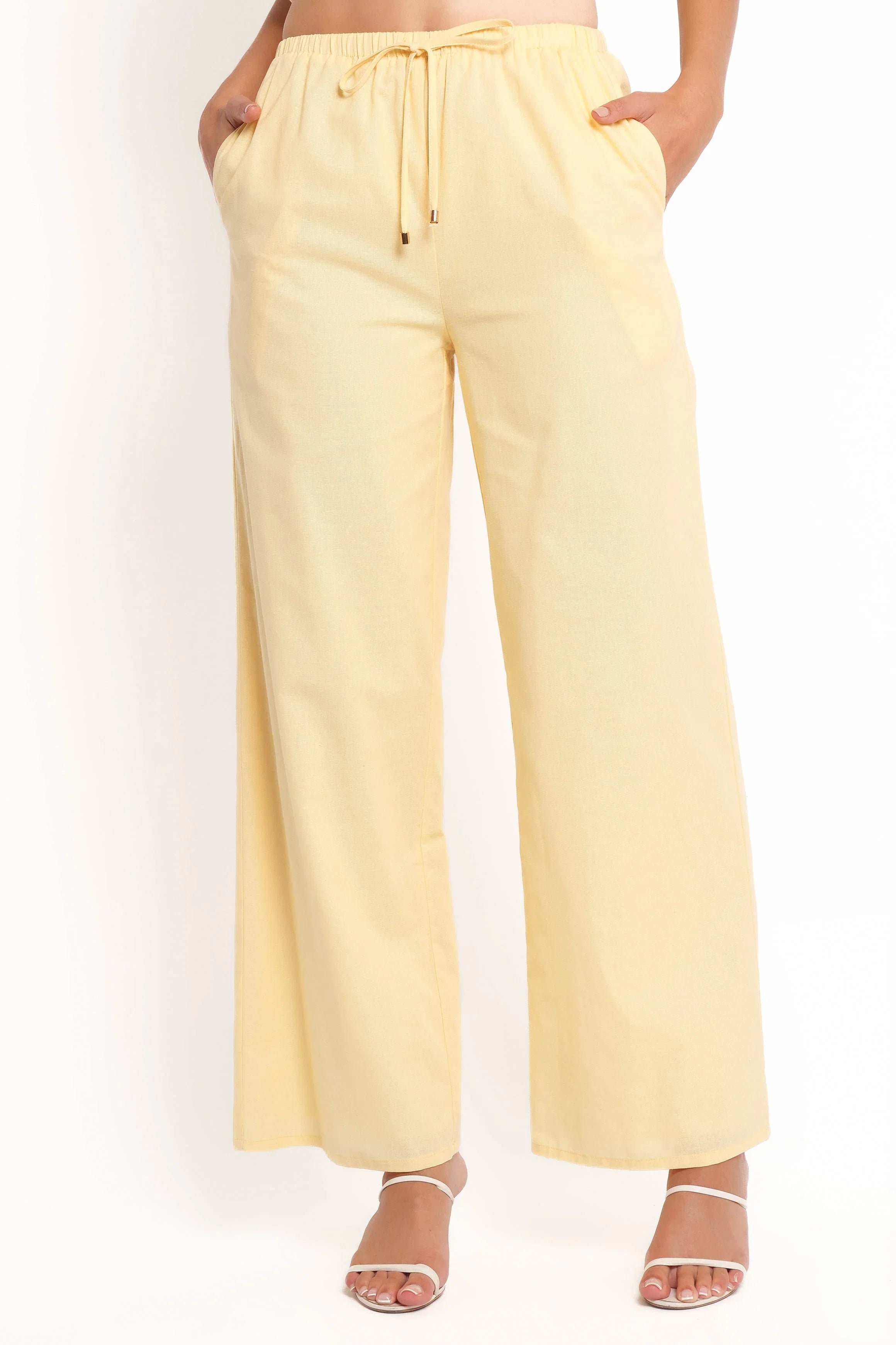 Ember Cotton Pants Butter Yellow