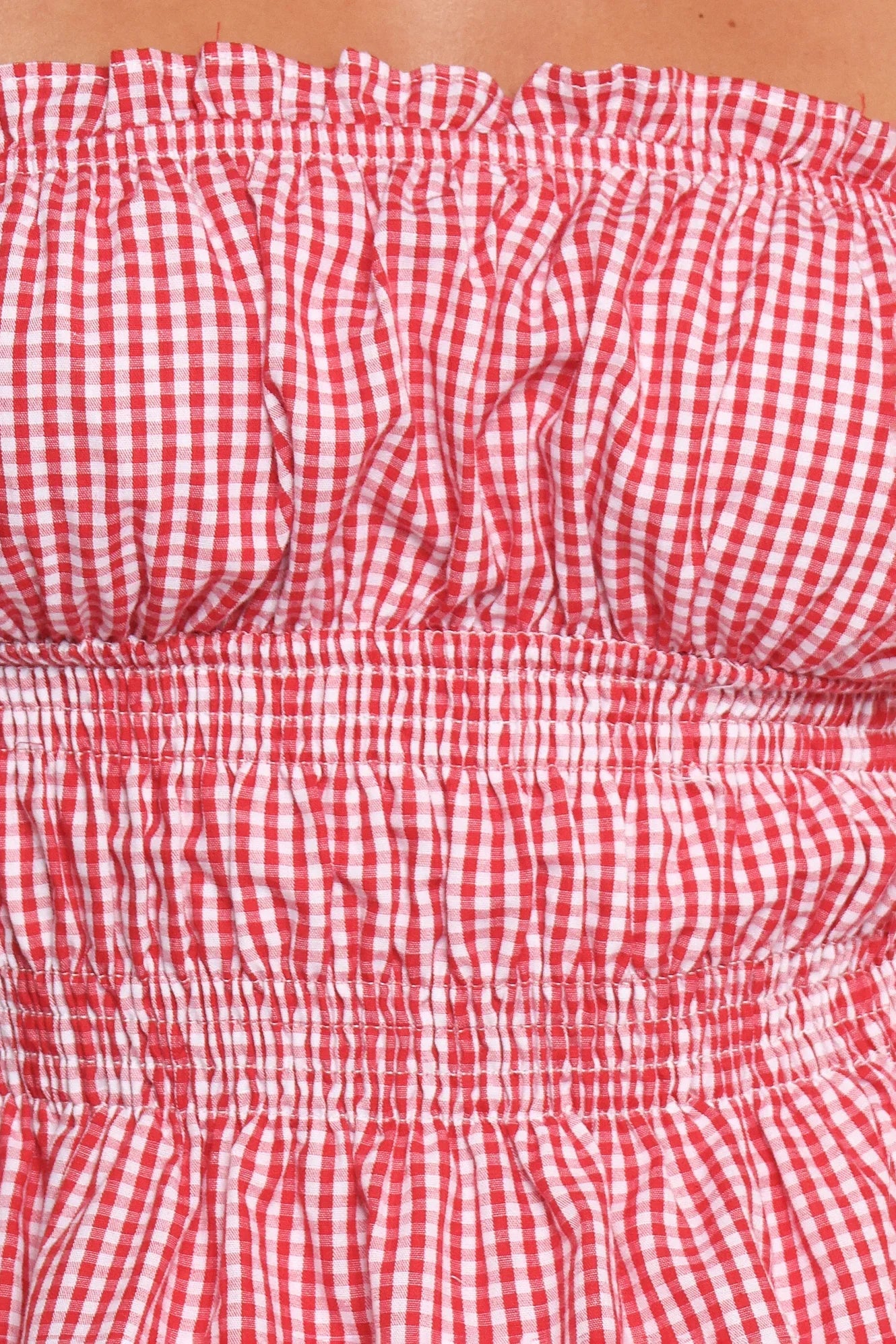 Luna Skirt Set Red Gingham