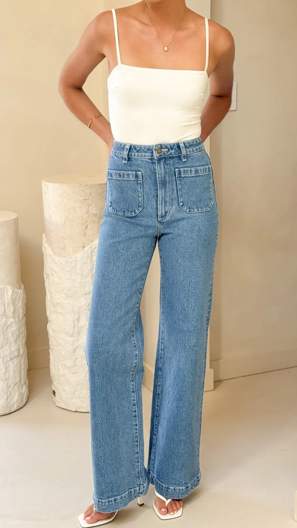 Rollas Sailor Jean Long Lily Blue