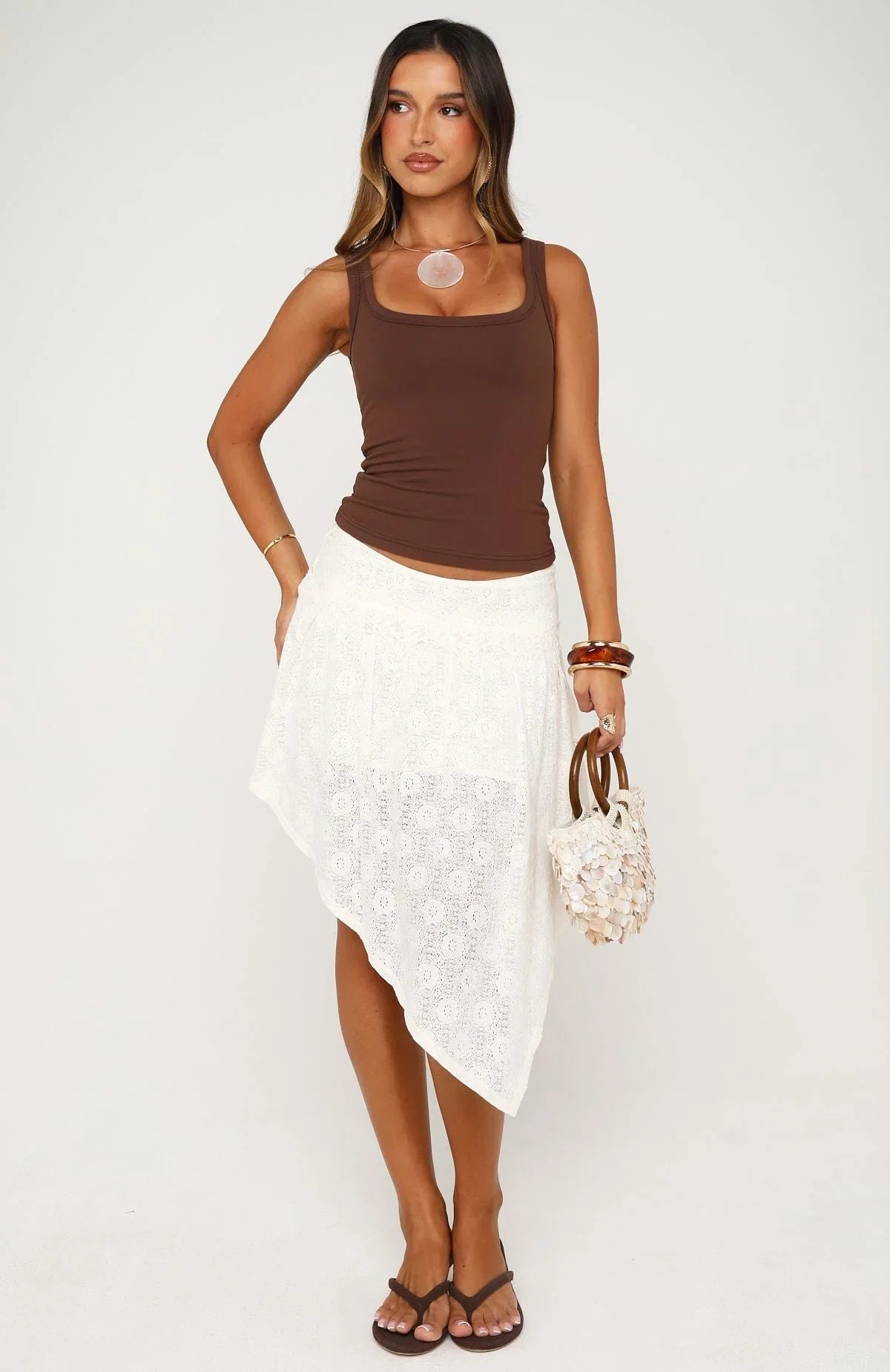 In The Current Skirt Off White