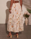Sightseer Tiered Floral Maxi Skirt