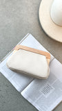 Kimmi Timber Frame Clutch Nude