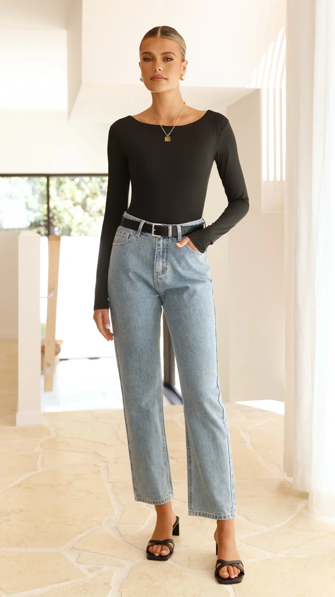 Cora Jeans Mid Blue Denim