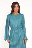 Armena Long Sleeve Maxi Dress Teal