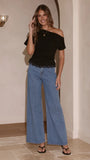 Ellery Straight Leg Jeans Mid Blue
