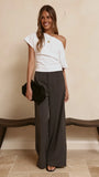 Maeva Tailored Pants Charcoal